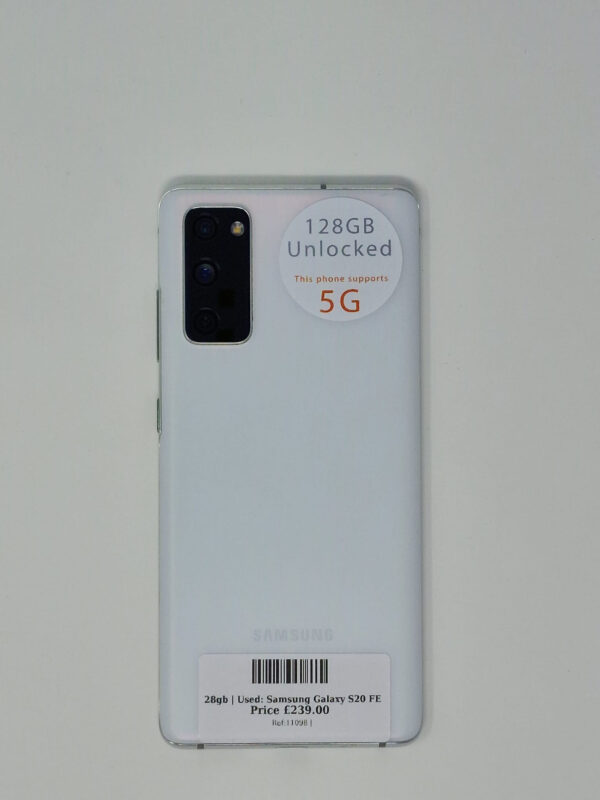 Samsung Galaxy S20 FE Prism White 128gb Unlocked | Used device |
