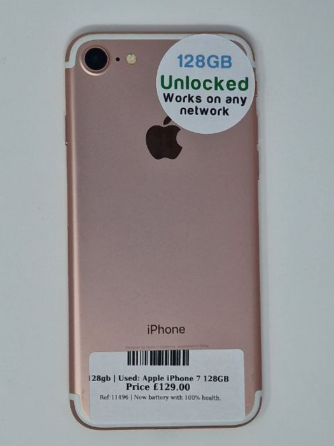iPhone 7 Rose Gold 128 GB - スマートフォン本体