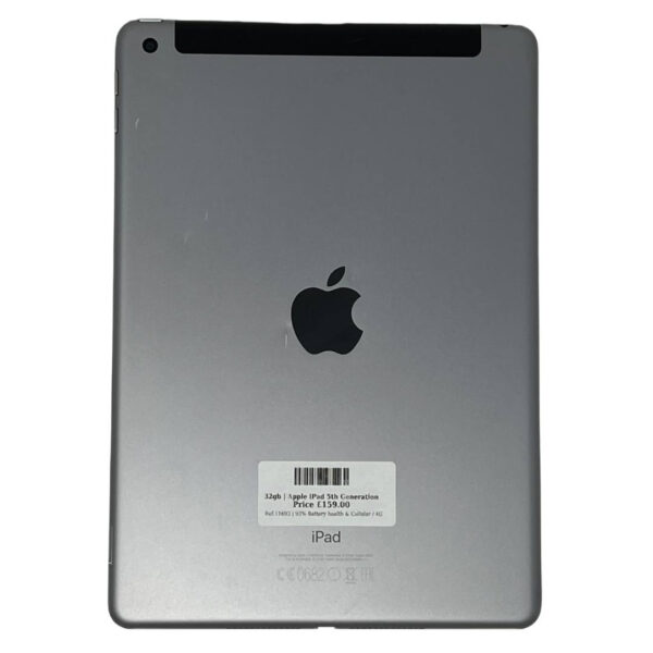 Apple iPad 5 (A1822)(A1823) Space Grey 32gb Unlocked | Used device |