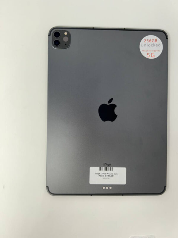 Apple iPad Pro 11, 3rd Gen, WiFi & Cellular, A2459 Space Grey 256gb Unlocked | Used device |