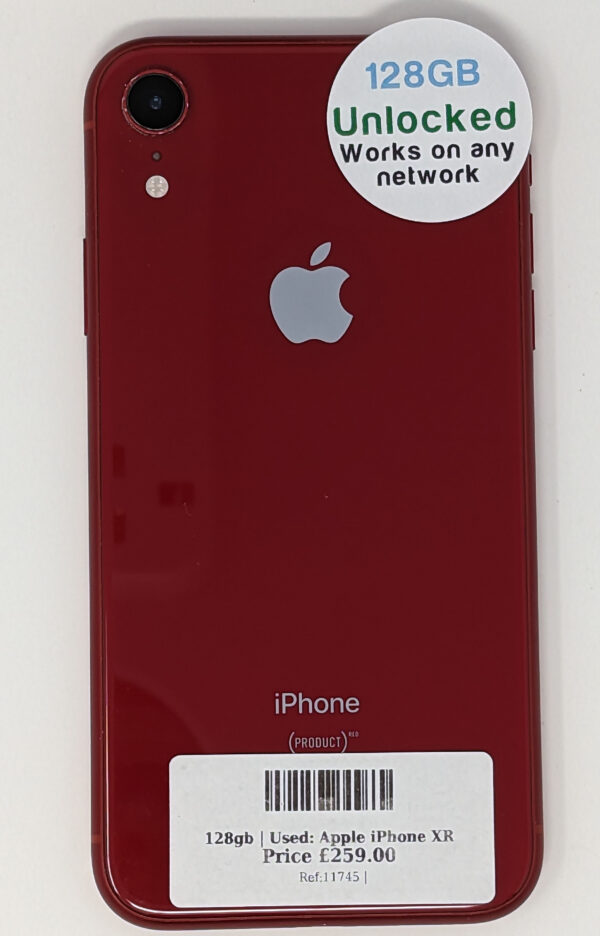 Apple iPhone XR Red 128gb Unlocked | Used device |