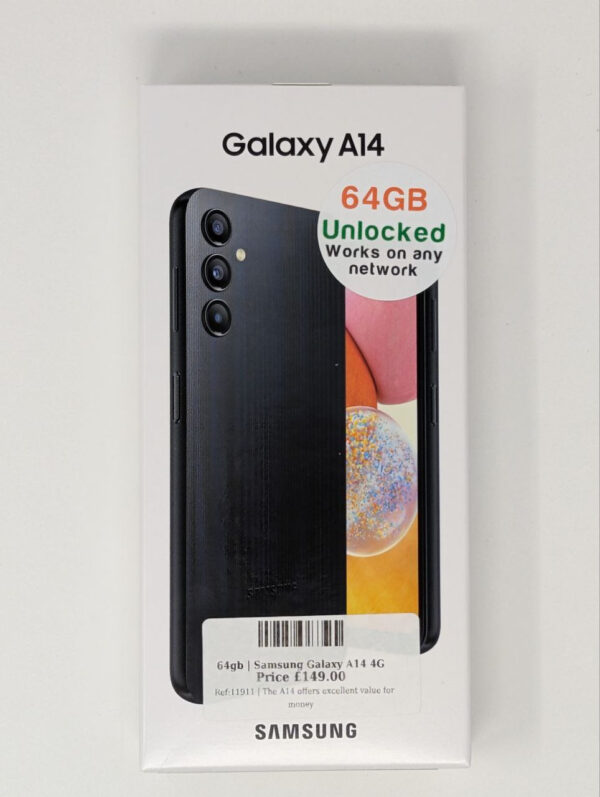 Samsung Galaxy A14 4G Black 64gb Unlocked