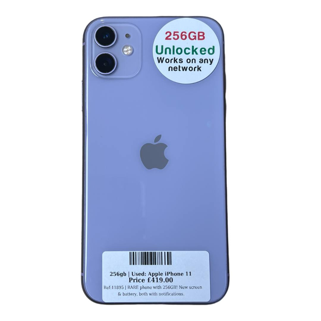Apple iPhone 11 purple 256gb Unlocked | Used device | - Techbase