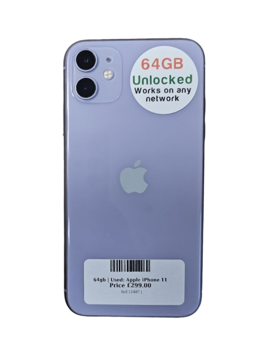 Apple iPhone 11 Purple / Lilac 64gb Unlocked | Used device | - Techbase