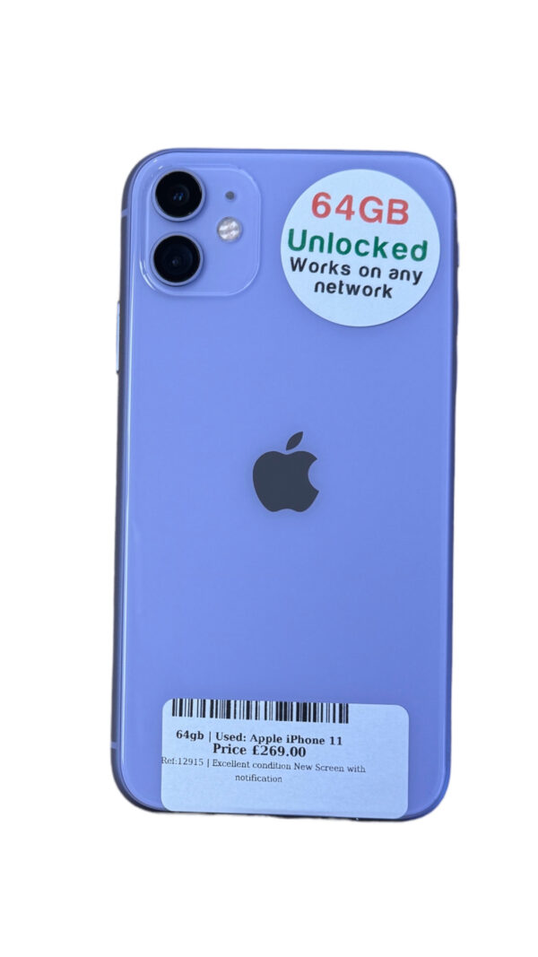 Apple iPhone 11 purple 64gb Unlocked | Used device |