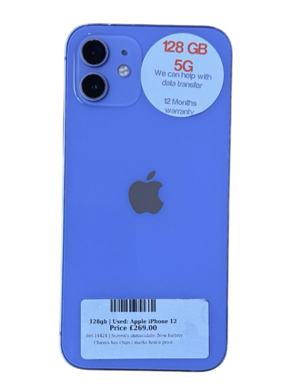 Apple iPhone 12 purple 128gb Unlocked | Used device |