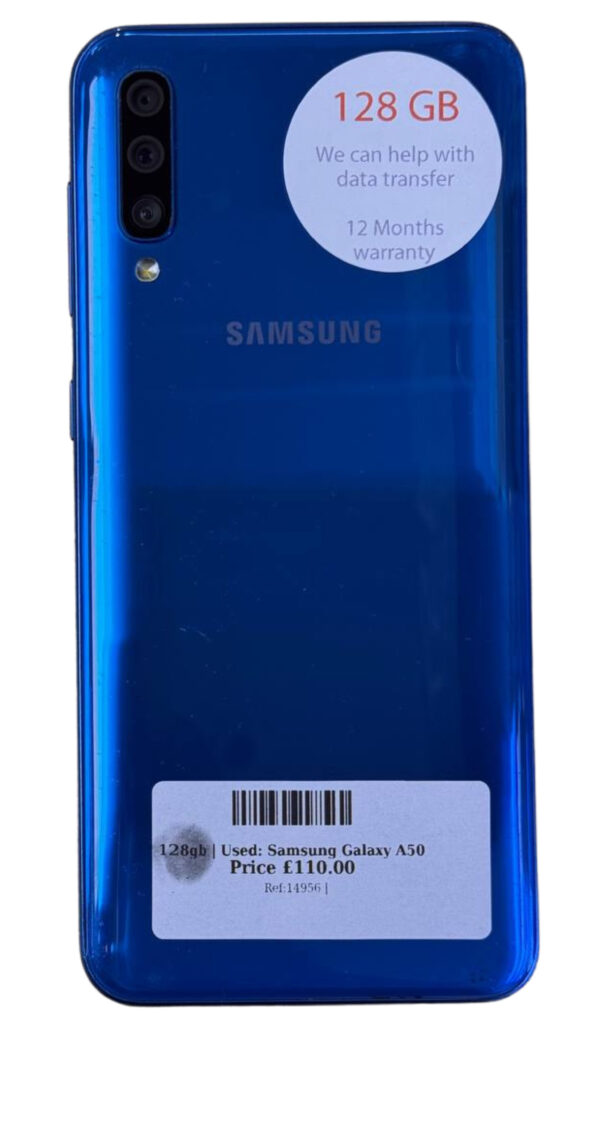 Samsung Galaxy A50 Blue 128gb Unlocked | Used device |