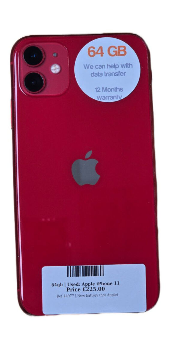 Apple iPhone 11 Red 64gb Unlocked | Used device |