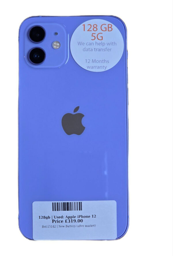 Apple iPhone 12. purple 128gb Unlocked | Used device |