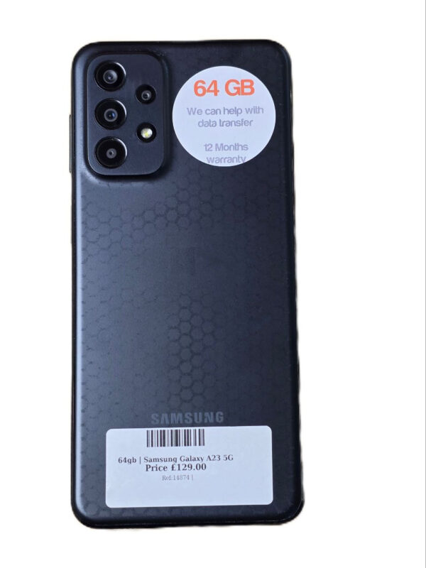 Samsung Galaxy A23 5G Black 64gb Unlocked | Used device |