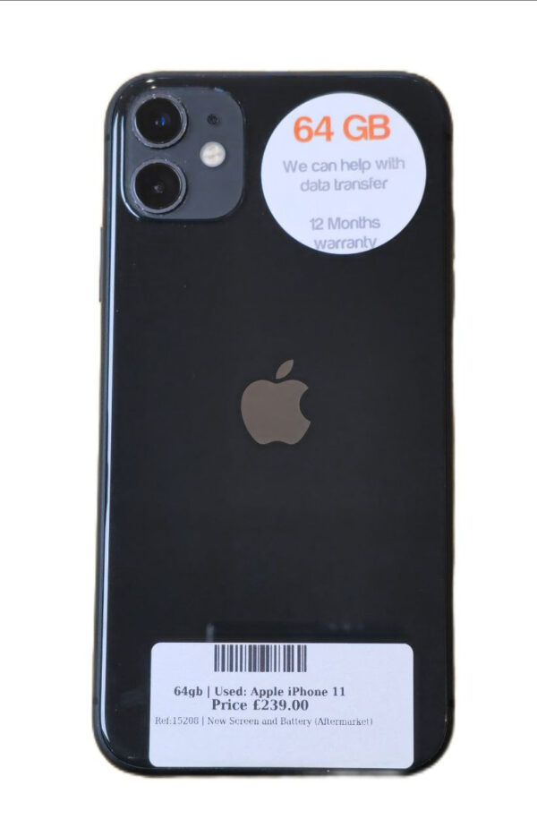 Apple iPhone 11 Black 64gb Unlocked