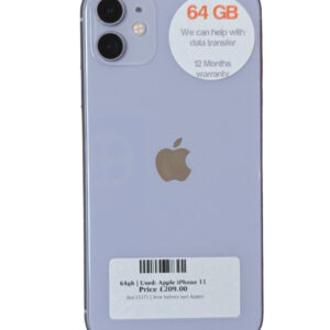 Apple iPhone 11 Purple / Lilac 64gb Unlocked | Used device |