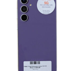 Samsung Galaxy S23 FE Purple / Silver 128gb Unlocked | Used device |