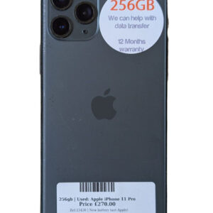 Apple iPhone 11 Pro Midnight Green 256gb Unlocked | Used device |