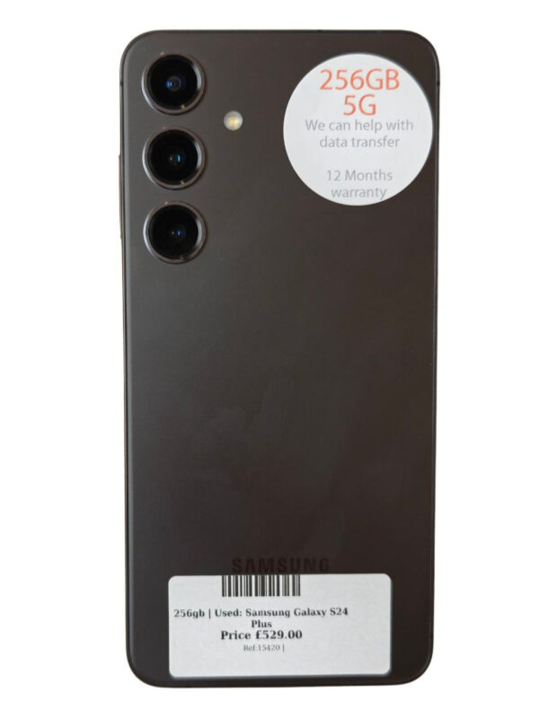 Samsung Galaxy S24 Plus Space Grey 256gb Unlocked | Used device |