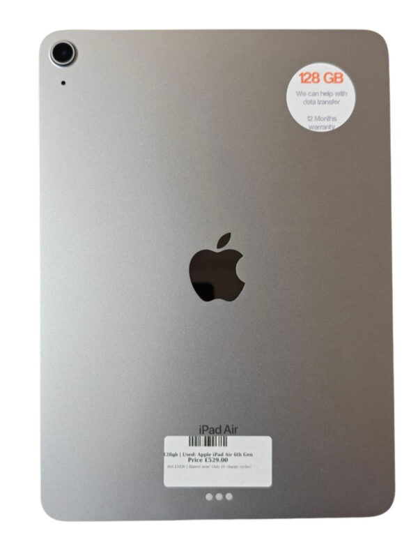 Apple iPad Air 6 Silver 128gb Unlocked | Used device |