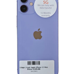 Apple iPhone 12 Mini. purple 128gb Unlocked | Used device |