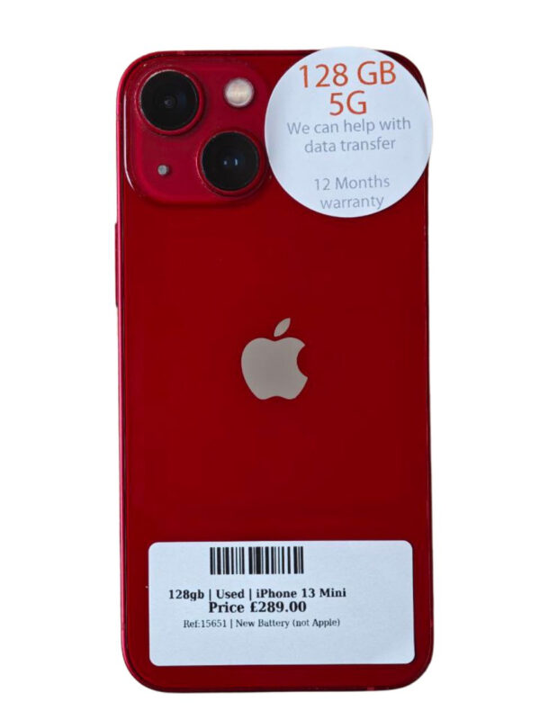 Apple iPhone 13 Mini Red 128gb Unlocked | Used device |