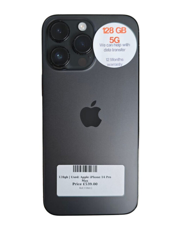 Apple iPhone 14 Pro Max Space Grey 128gb Unlocked | Used device |