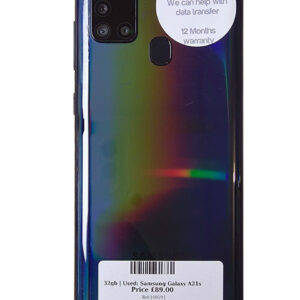 Samsung Galaxy A21s Blue 32gb Unlocked | Used device |