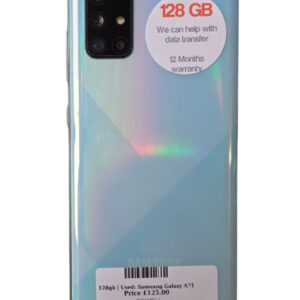 Samsung Galaxy A71 Teal 128gb Unlocked | Used device |