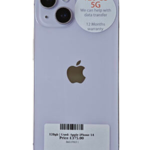 Apple iPhone 14 Purple / Lilac 128gb Unlocked | Used device |