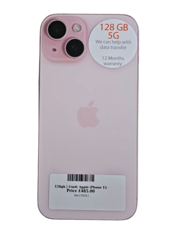 Apple iphone 15  Pink 128gb Unlocked | Used device |