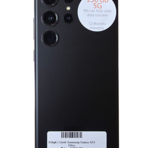 Samsung S23 Ultra Black 256gb Unlocked | Used device |