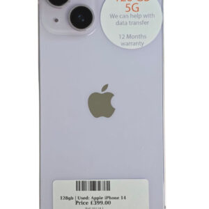 Apple iPhone 14 purple 128gb Unlocked | Used device |