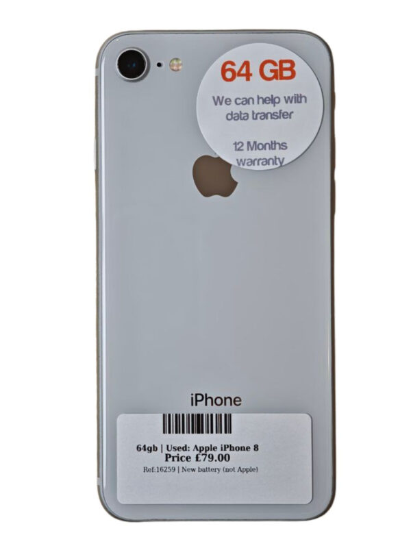 Apple iPhone 8 White 64gb Unlocked | Used device |