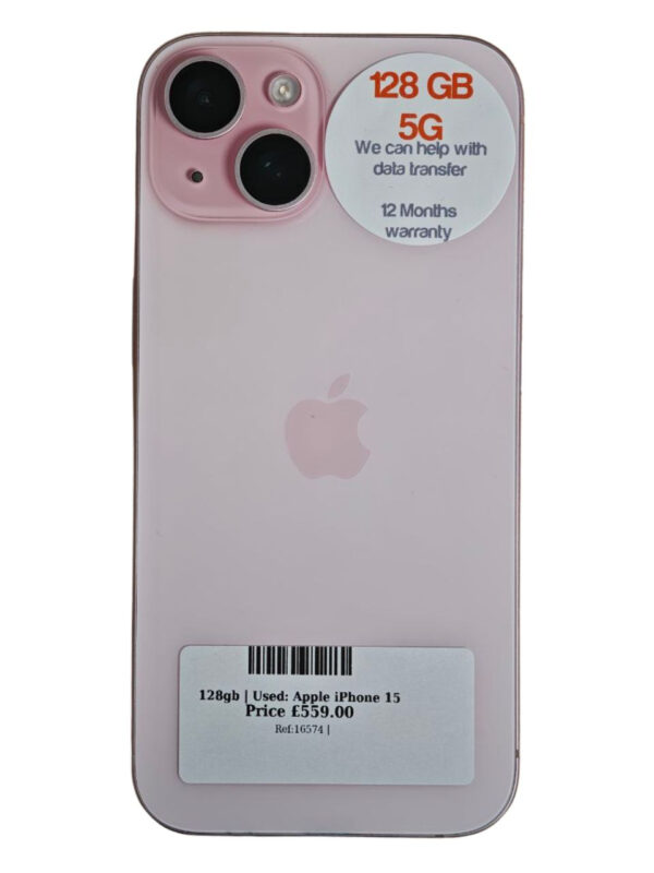 Apple iPhone 15 Pink 128gb Unlocked | Used device |