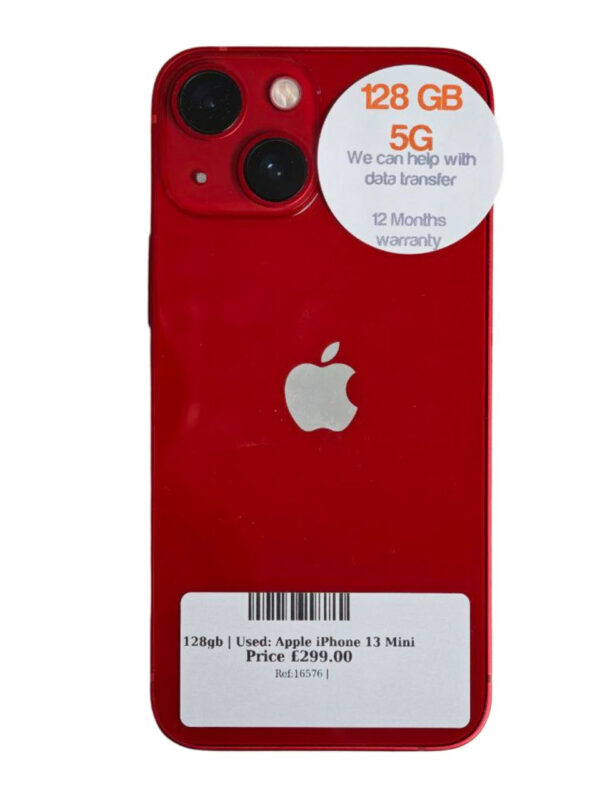Apple iPhone 13 Mini Product Red 128gb | Used device |