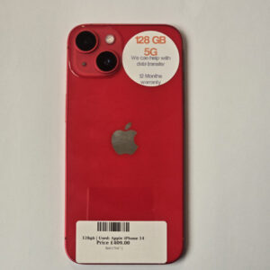 Apple iPhone 14 Red 128gb Unlocked | Used device |