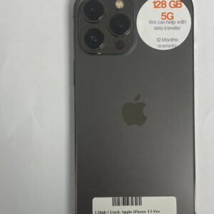 Apple iPhone 13 Pro Max Space Grey 128gb Unlocked | Used device |