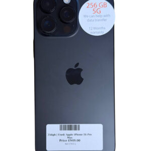 Apple iPhone 16 Pro Max 256gb Unlocked | Used device |