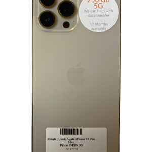 Apple iPhone 13 Pro Max Gold 256gb Unlocked | Used device |