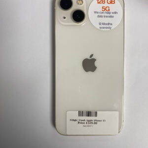 Apple iPhone 13 White 128gb Unlocked | Used device |