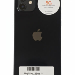 Apple iPhone 12 Midnight 64gb Unlocked | Used device |