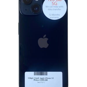 Apple iPhone 14 Black 128gb Unlocked | Used device |